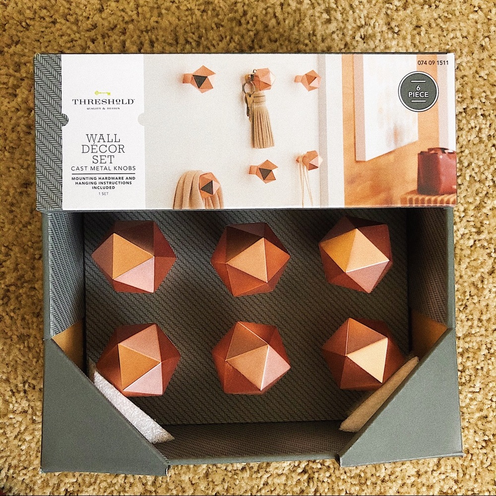 Rose Gold Wall Decor Set